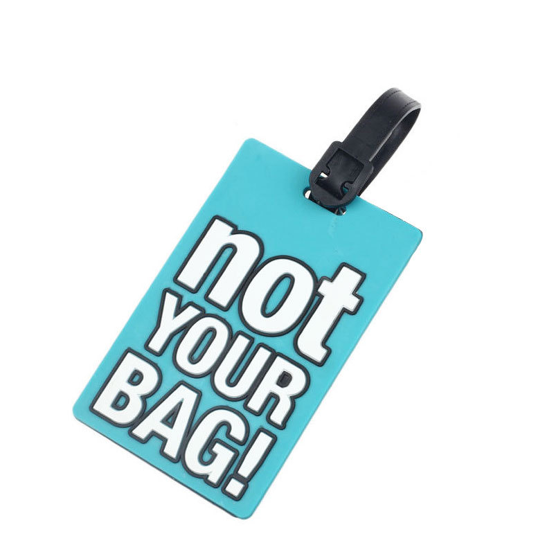 Letter Printed Travel Suitcase Luggage PVC Tags Name ID Bag Label