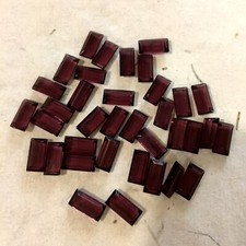 N234 Genuine Swarovski Art 4502/2 10x5mm amethyst faceted rectangles unfoiled 36