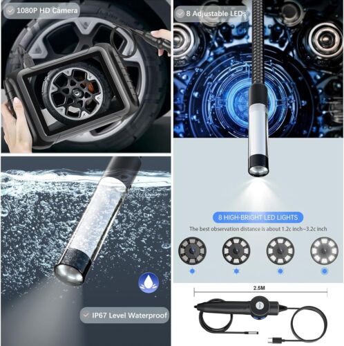 XTOOL XV200 HD Inspection Endoscope Waterproof 8.5mm Camera Micro 6 LED For D9S - Picture 4 of 13