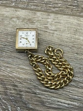 Vintage Valjean 17J Ladies Wristwatch Sub Dial RUNS! Bracelet Golf Filled