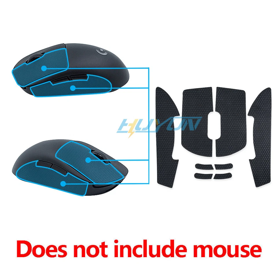 Anti-slip Side Grip Tape Stickers,Texture,for Logitech G PRO GPW Wireless Mouse - Image 3 of 4