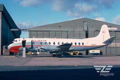 Aircraft Photo 4 x 6 N501TL Vickers Viscount Alidair Tenneco lease, 1970s