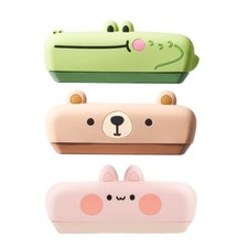 Children Cartoon Silicone Harmonica Toy Wind Instrument Musical Educational Toy