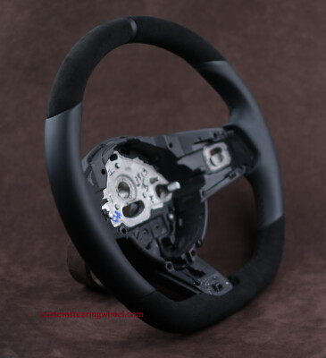 OEM F Type R S X152 small thick flat bottom custom Steering  Wheel Alcantara