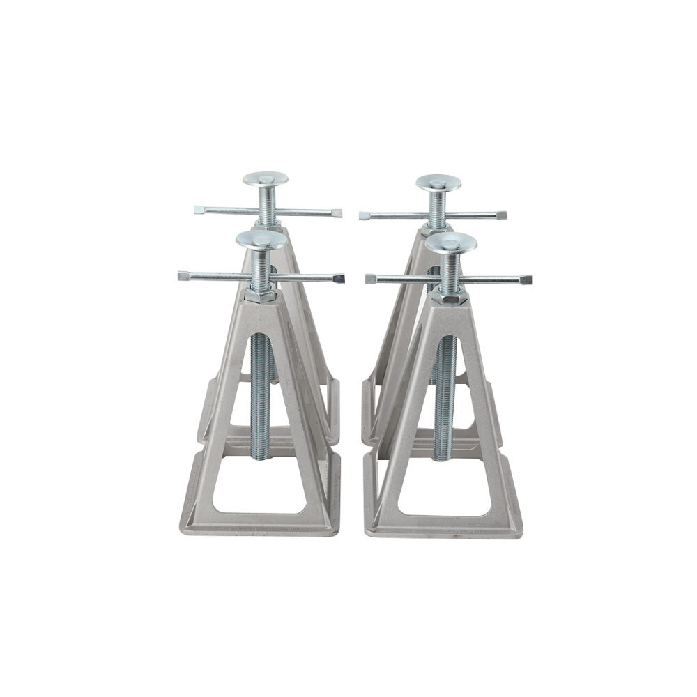 Cavalletti Di Supporto Per Roulotte YRHome | Set Di 4 In Alluminio, Portata 1000kg Cadauno | Regolabile 28-43cm - Foto 5