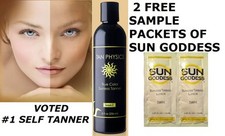 TAN PHYSICS TRUE COLOR SUNLESS TANNER TANNING LOTION  2 BONUS SUNLESS PACKETS