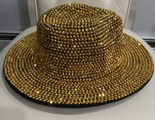 New Custom Made Fedora hats With Full Bling Rhinestone.