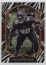 2020 Panini Select Concourse Zebra Prizm Marlon Davidson #95 0ud4