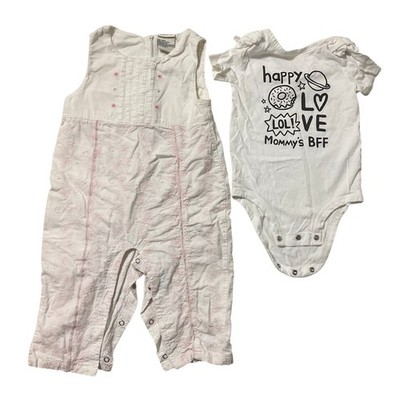 Laura Ashley Bundle of Toddler Girl Clothes 18M White Overalls  Mommy  BFF