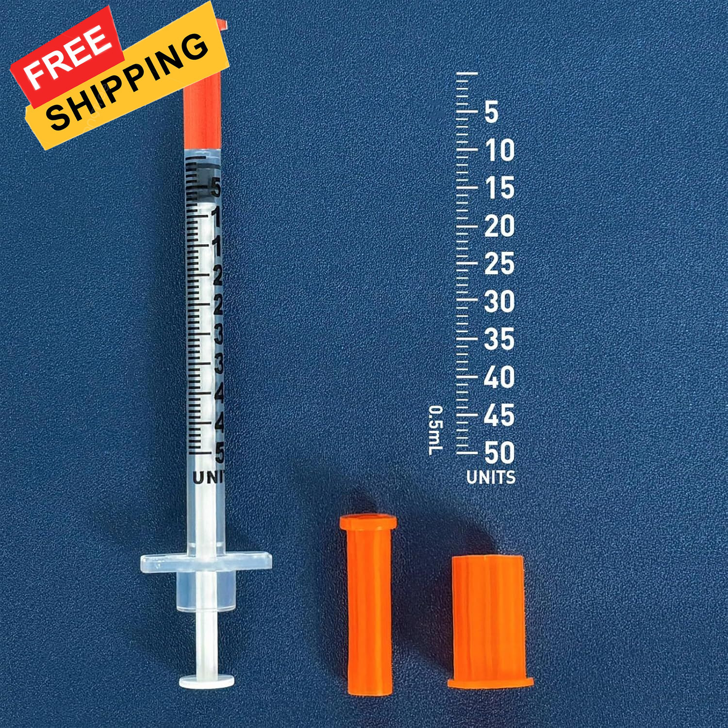 U-100 0.5cc/ml Syringes 31G 5/16 inch(8mm) needles 0.5mL 31Ga 5/16in 