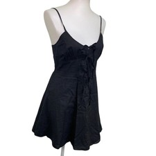 New American Eagle Womens Medium Front Tie Spaghetti Strap Fit n Flare Dress