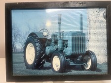 Vintage John Deere Model D Framed Tractor Calendar Print Farm Wall Decor