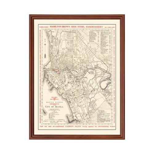Old Map of Manila 1938 - Vintage Philippines Art Wall Decor - Picture 1 of 29
