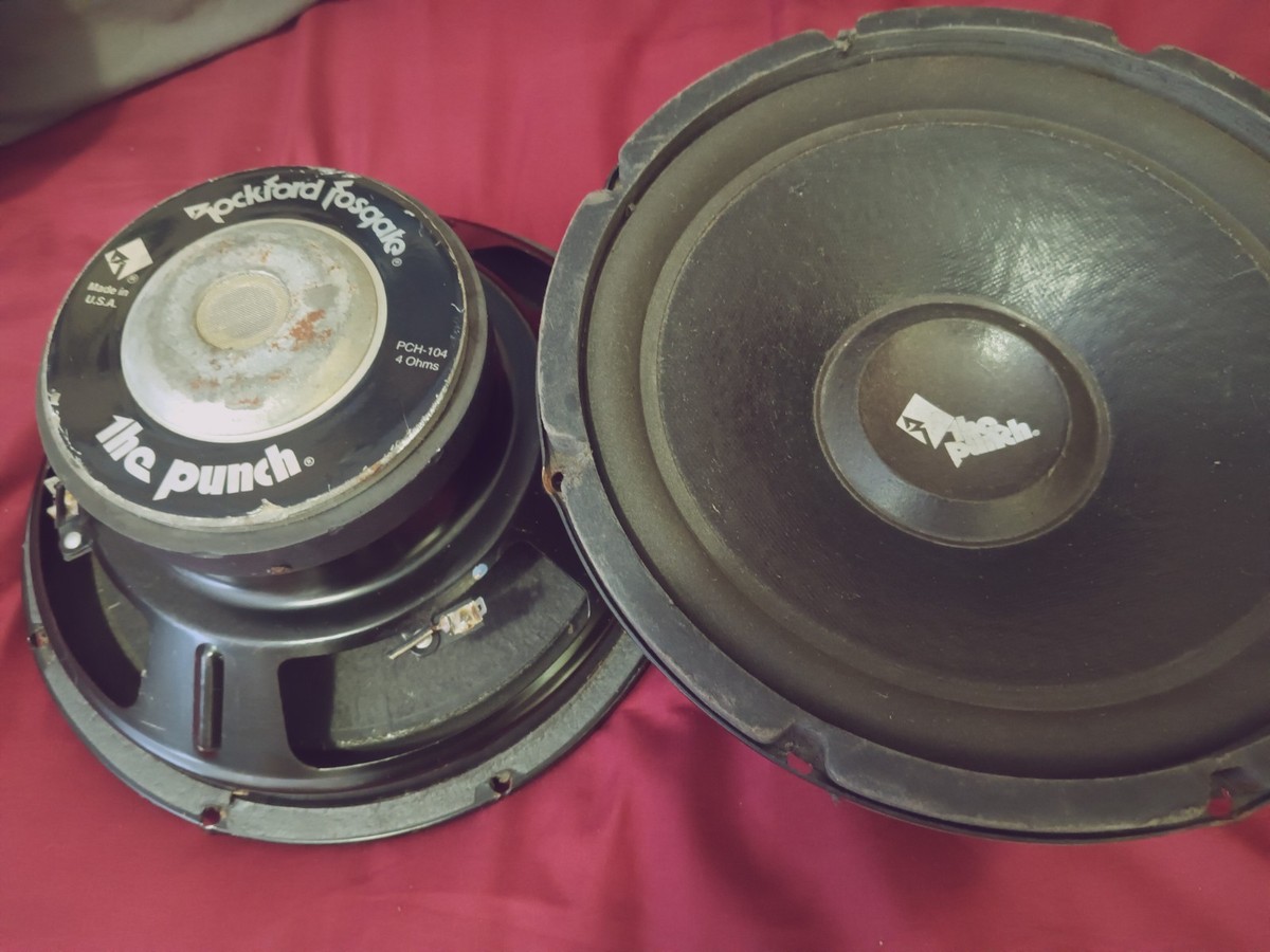 Rockford Fosgate PCH-104 Punch Old School Woofer Rare Hard To Find