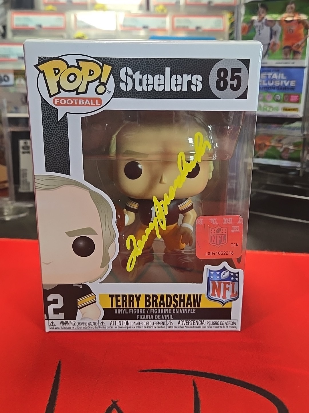 Terry Bradshaw Autographed Signed Autograph #85 Steelers Funko Pop Vinyl Figurine Beckett 