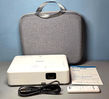 Epson EpiqVision Flex CO-W01 3LCD Projector HA86A w/ Remote  Gray Carrying Case