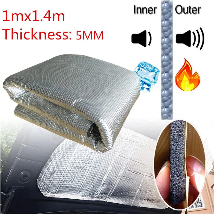Embossed Insulation Cotton 5mm Thick 1*1.4m For Body Panels Load Floor  Chassis Foto 3 de 4