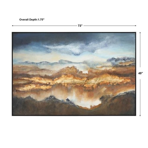 Uttermost Valley Of Light Wood and Acrylic Landscape Art in Multi-Color - Picture 4 of 4