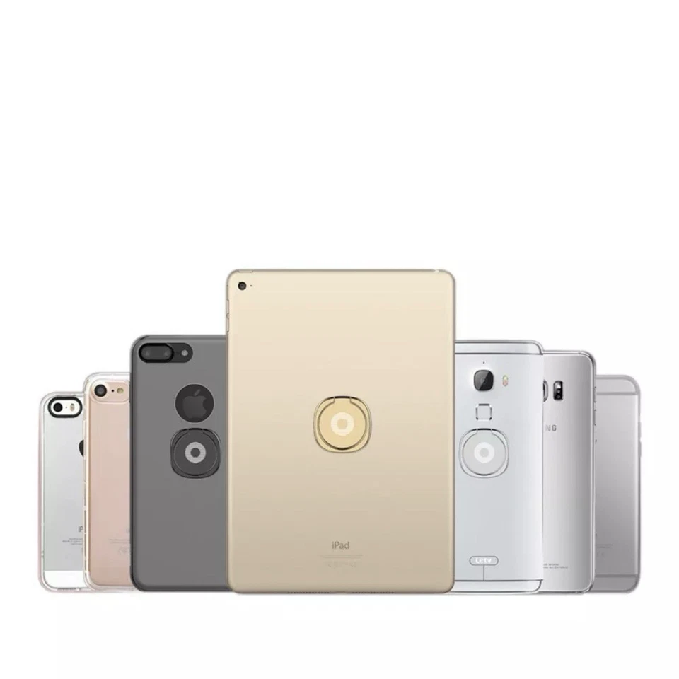 3-Pack 360° Finger Ring Stand & Car Magnetic Phone Holder Desk Bracket Metal - Image 2 of 4