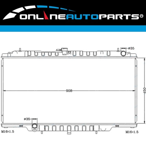 Aluminium Alloy Radiator for Nissan Patrol GU 6cyl 4.2L TD42 Manual 1998-2001 - Picture 4 of 4