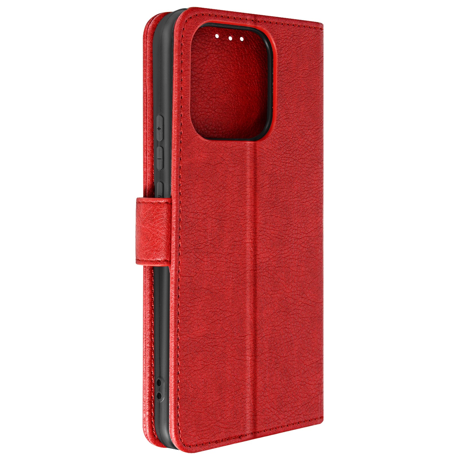 Housse Redmi 12C avec clapet portefeuille et support vidéo intégré