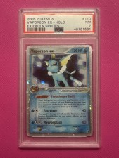 2005 POKEMON EX DELTA SPECIES #110 VAPOREON EX-HOLO PSA 7 on eBay