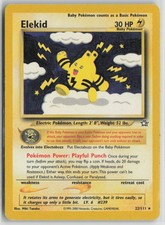 Elekid 22/111 Rare Neo Genesis Pokemon Unlimited Heavily Played