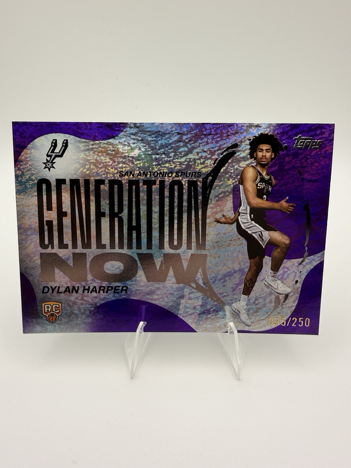2025-26 Topps - Generation Now Dylan Harper #GN-2 Purple Holofoil /250 (RC)