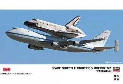1/200 Space Shuttle Orbiter with Boeing 747 Carrier Aircraft Model Kit