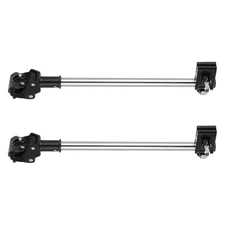  2pcs Bike Umbrella Holder: Adjustable Umbrella Mount Clamp Pole For Stroller