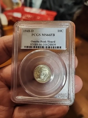 🇺🇸 1962 Roosevelt Dime PCGS SAMPLE SLAB OLD GREEN RATTLER HOLDER MS64 🇺🇸