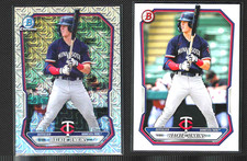 WALKER JENKINS 2 Card Lot 2026 Bowman Chrome Mojo Refractor #BCP-98 / Base