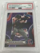 2024 Bowmans Best Travis Bazzana Purple Refractor /250 PSA Mint 9 Guardians MLB