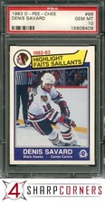 1983 O-PEE-CHEE #96 DENIS SAVARD BLACK HAWKS HOF PSA 10