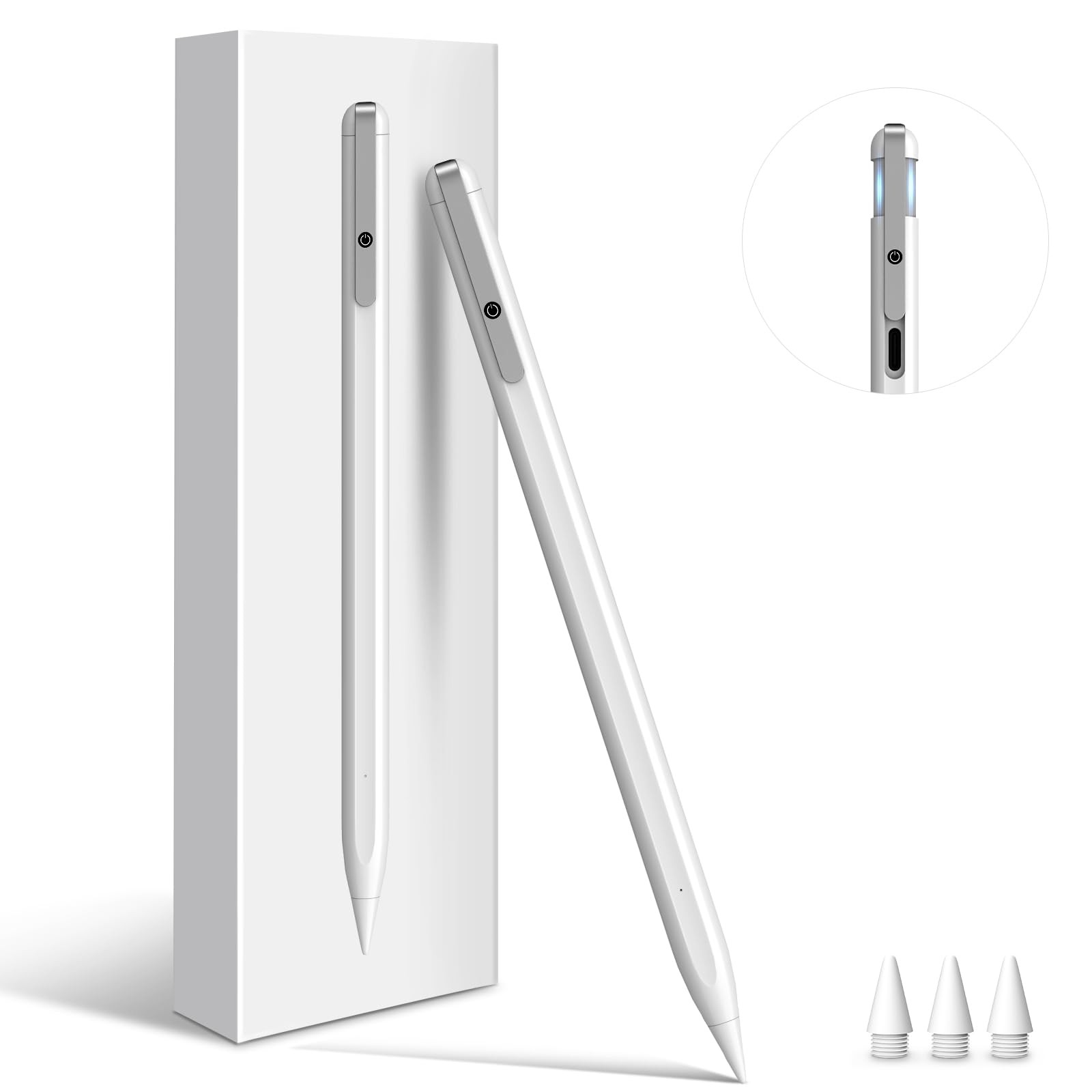 iPad Stylus Pen with Fast Charging, Apple Pencil Alternative for USB-C Models