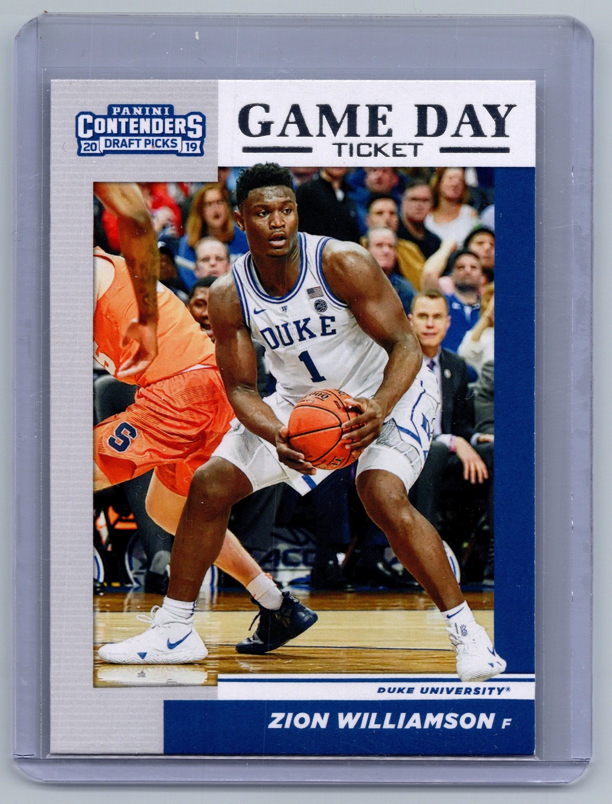 2019 Panini Contenders Draft Picks #1 Zion Williamson Game Day Ticket