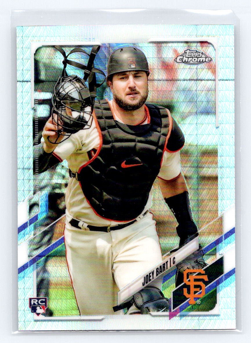 2021 Topps Chrome Prism Refractor #109 Joey Bart Rookie San Francisco Giants