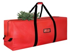 Red 9FT Large Christmas Tree Storage Bag 600D Heavy Duty Waterproof Zippers