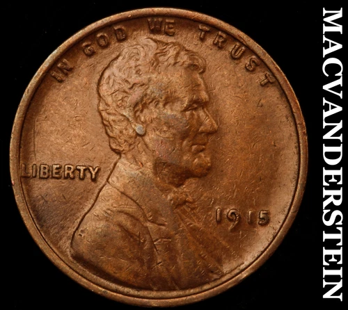 1915 Lincoln Wheat Cent - Scarce  Extra Fine  Better Date  No Reserve  #i5098