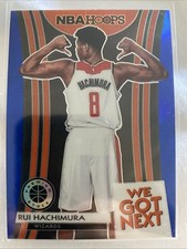 2019-20 Hoops Premium Stock We Got Next Prizm Blue Holo #23 Rui Hachimura RC🔥🏀