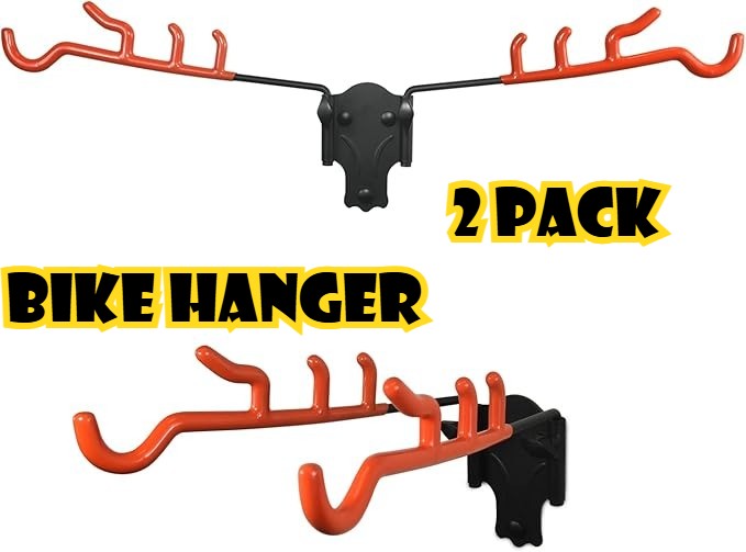 Storage Wall Mount Rack Hanger Cycling Steel Garage Space Saving