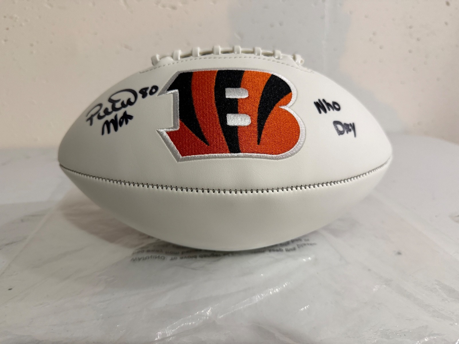 Peter Warrick Autographed Signed Cincinnati Bengals Bengals Football 