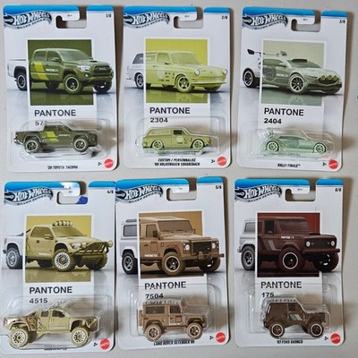 2026 Hot Wheels Pantone Silver Series Diecast Car Collection 1:64 Set Of 6