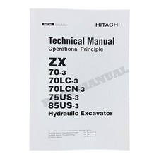 HITACHI ZX75US-3 ZX85US-3 Excavator Operational Principle Technical Manual