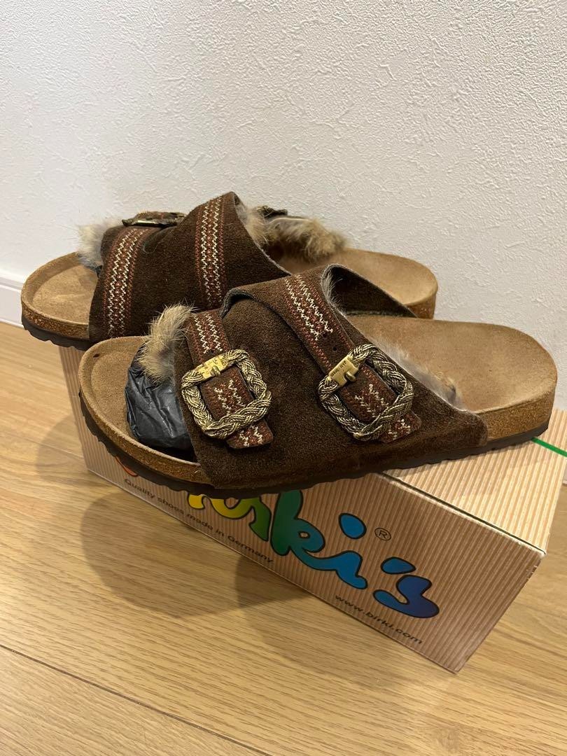お得，正規品 Number (n)ine x Birkenstock 03aw カート期　ナンバーナイン　x ビルケンシュトック　 シューズ　ベロア　サンダル　42