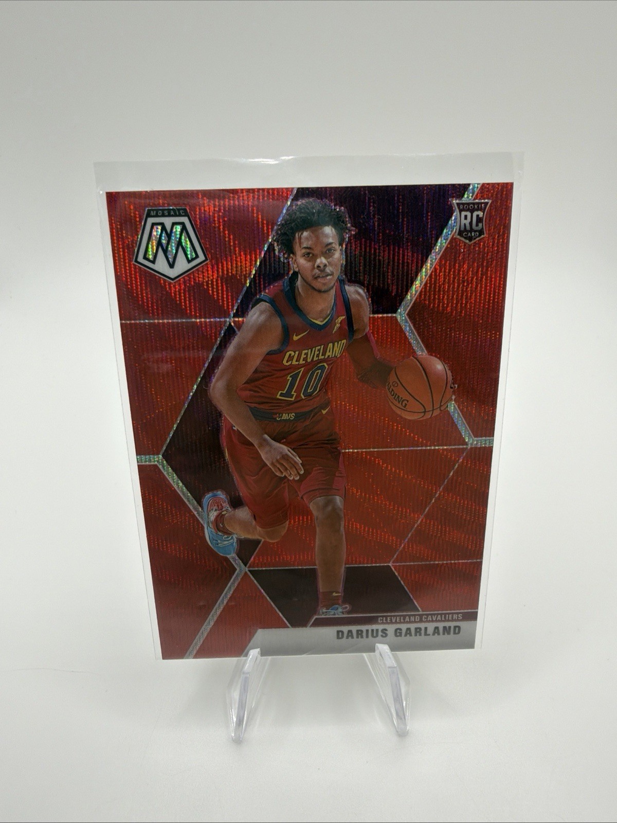 2019-20 Panini Mosaic Rookies Tmall Red Wave Prizm Darius Garland #249 Rookie RC