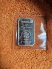 Vintage Heraeus 1 oz .999 Fine Silver Bar - Edelmetalle Hanau Swiss 1 Troy Ounce