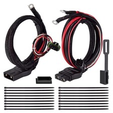 42014 42015 4 Pin Truck Side Battery Cable Set & 4 Pin Plow Side Battery Cabl...