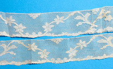 Fine Valenciennes bobbin lace border, 18th century, circa 1770 - 90 cm