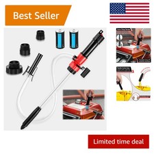 Electric Fuel Transfer Pump With Auto-stop Sensor Ideal For Gas Diesel More